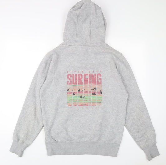 Saltrock Seeker Womens Grey Cotton Pullover Hoodie Size M Pullover - Logo