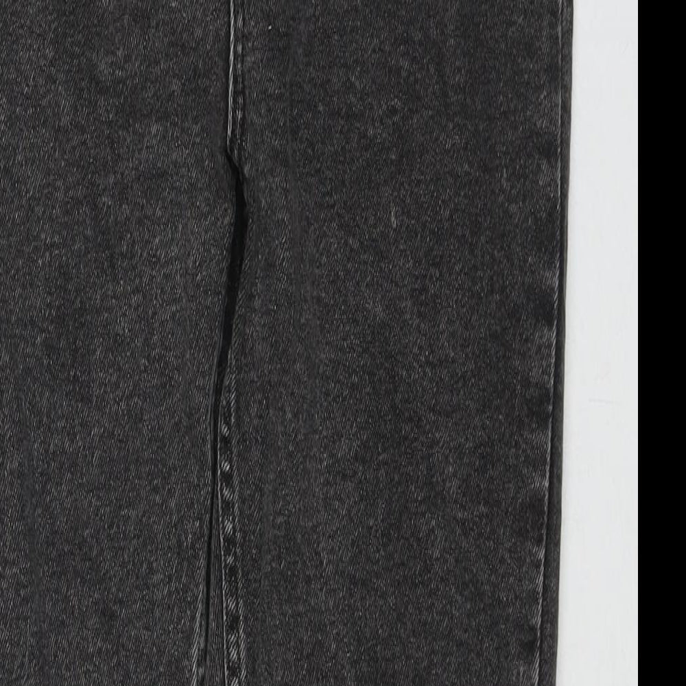 Pull&Bear Womens Grey Cotton Skinny Jeans Size 10 L28 in Regular Zip