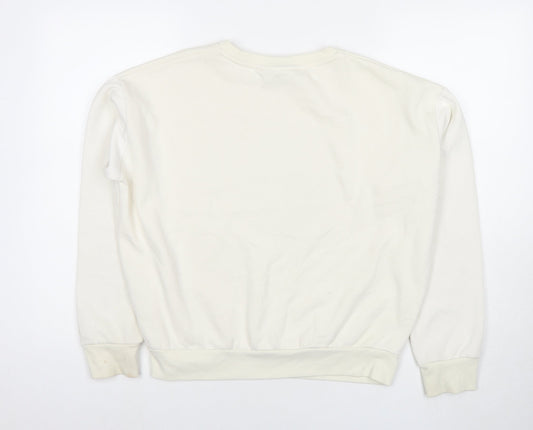 Disney Womens Ivory Cotton Pullover Sweatshirt Size XS Pullover - Dumbo