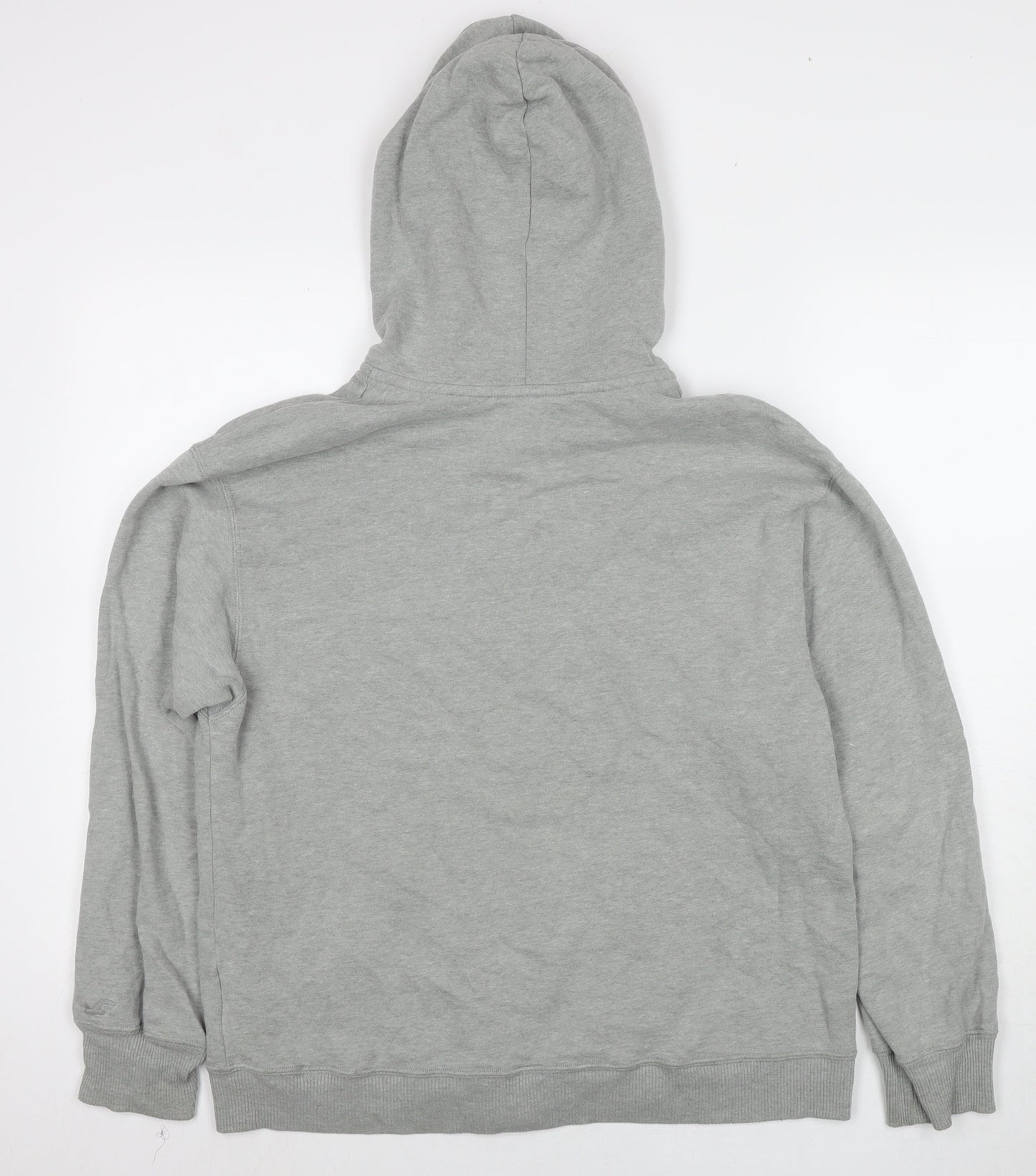 Hollister Mens Grey Cotton Full Zip Hoodie Size XS