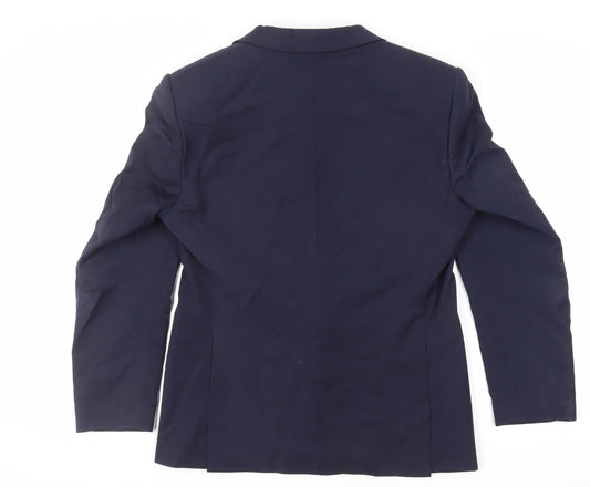 Autograph Mens Blue Wool Jacket Suit Jacket Size 40 Regular
