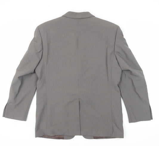 Skopes Mens Green Wool Jacket Suit Jacket Size 40 Regular