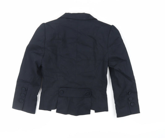 Marks and Spencer Womens Black Jacket Blazer Size 6 Button