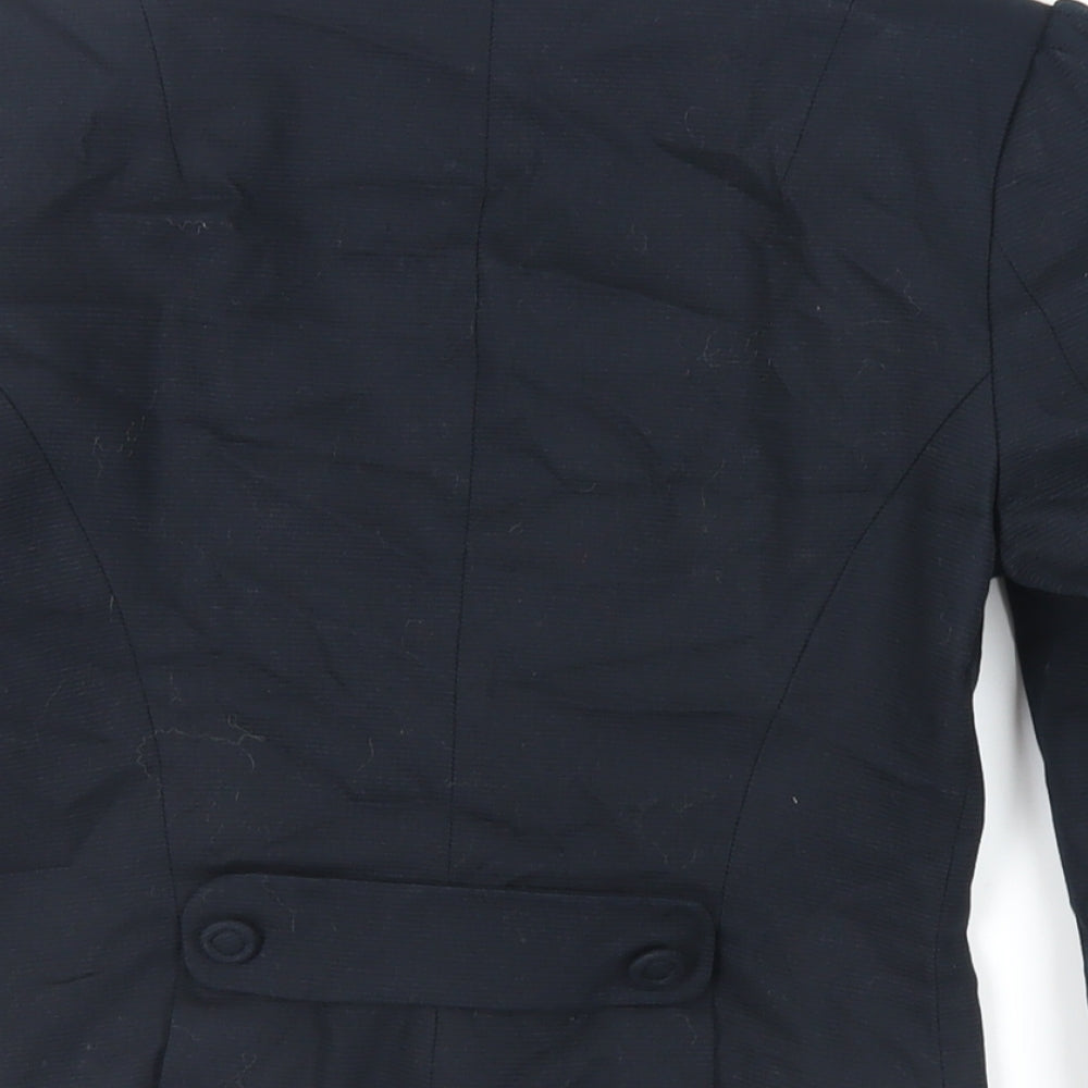 Marks and Spencer Womens Black Jacket Blazer Size 6 Button