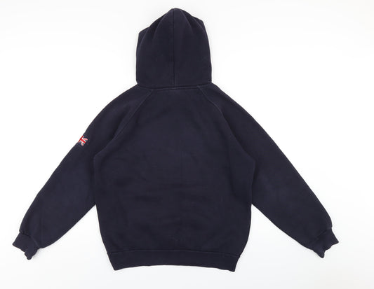 Oxford Womens Blue Cotton Pullover Hoodie Size S Pullover