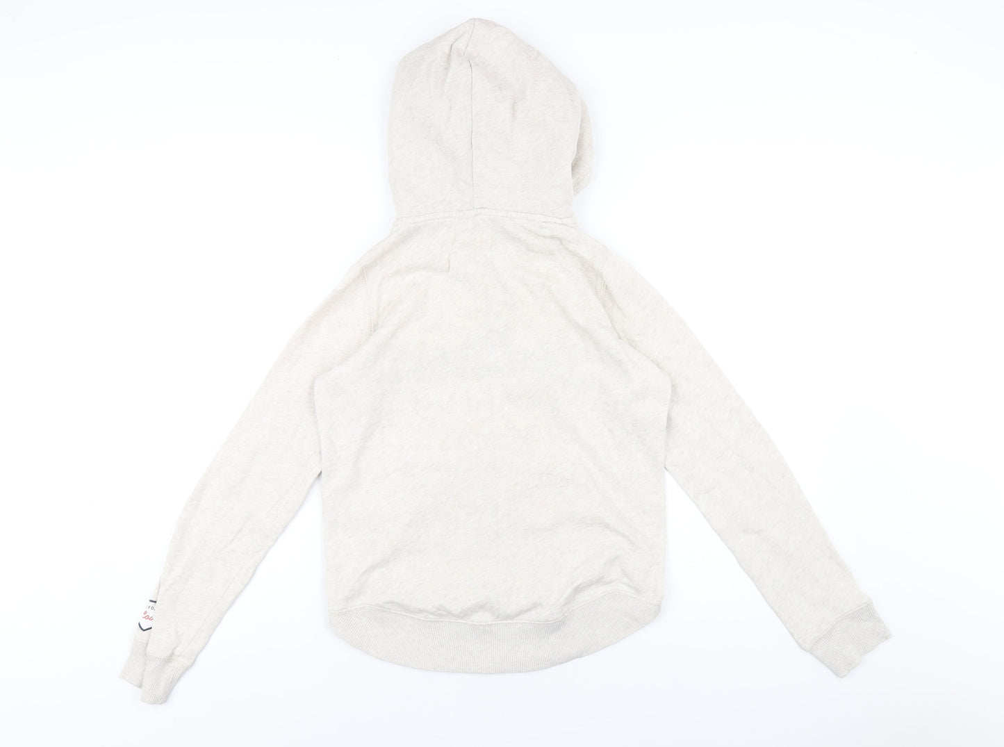 Hollister Womens Beige Cotton Pullover Hoodie Size S Pullover