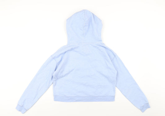 Jack Wills Womens Blue Cotton Pullover Hoodie Size 8 Pullover