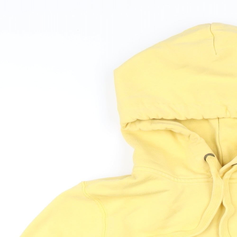 Jack Wills Womens Yellow Cotton Pullover Hoodie Size 12 Pullover