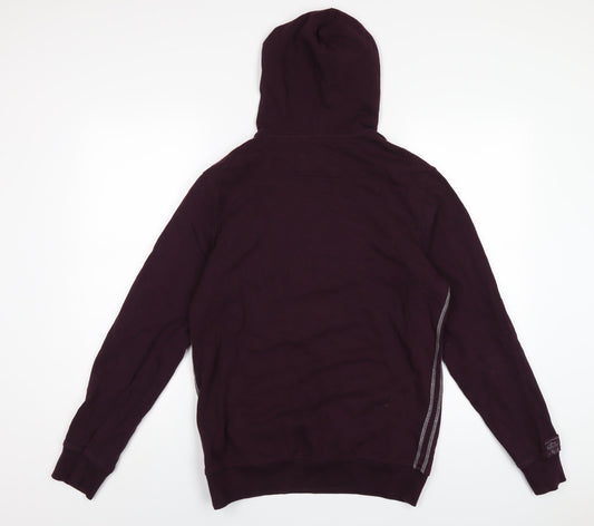 NEXT Mens Purple Cotton Pullover Hoodie Size S