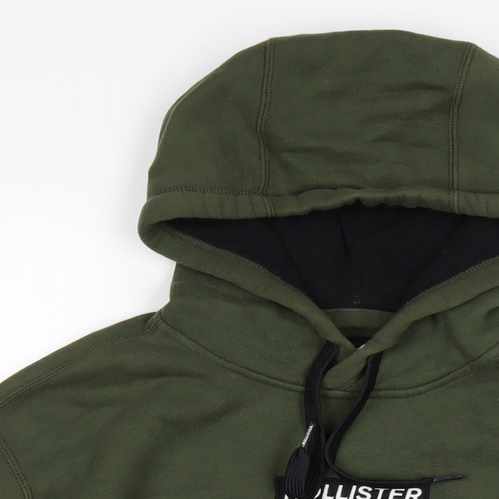 Hollister Mens Green Cotton Pullover Hoodie Size XS