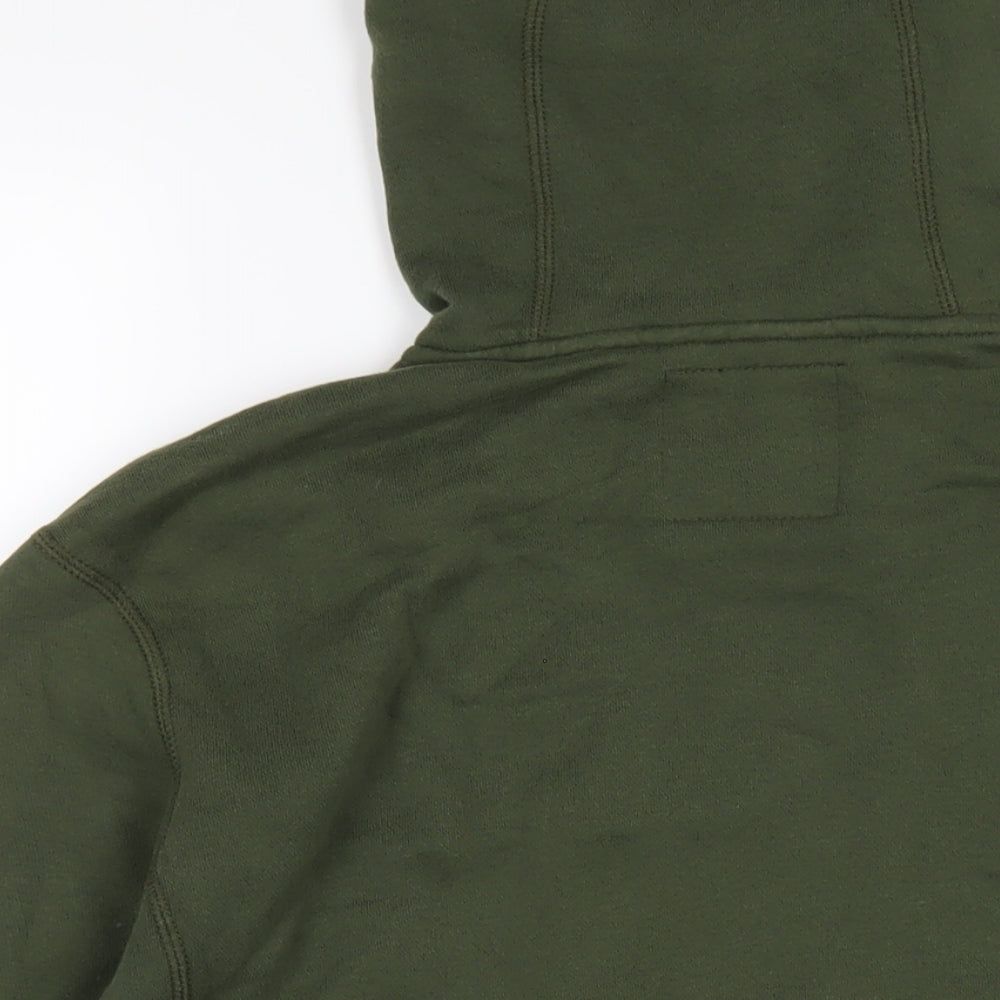 Hollister Mens Green Cotton Pullover Hoodie Size XS