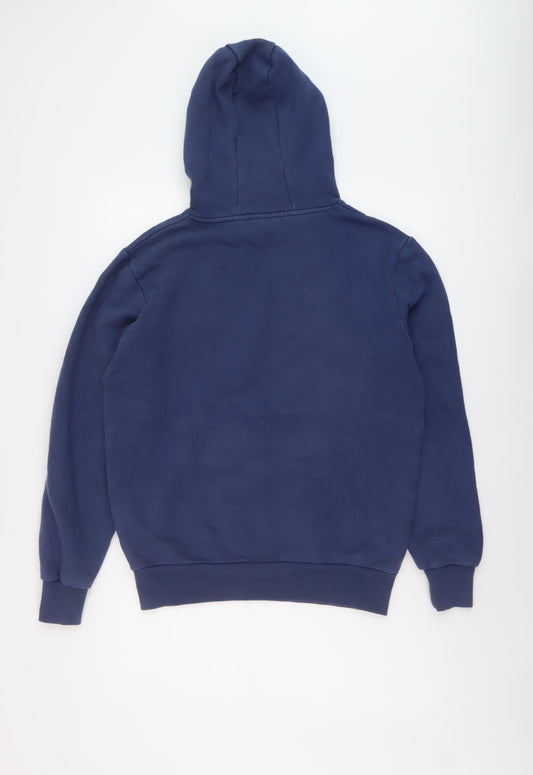 ellesse Mens Blue Cotton Pullover Hoodie Size M