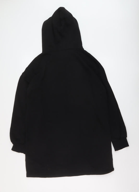 H&M Womens Black Cotton Pullover Hoodie Size S Pullover