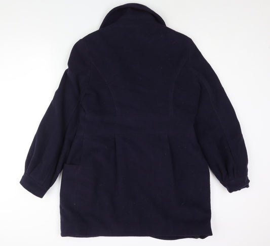Sailor Womens Blue Overcoat Coat Size 16 Button