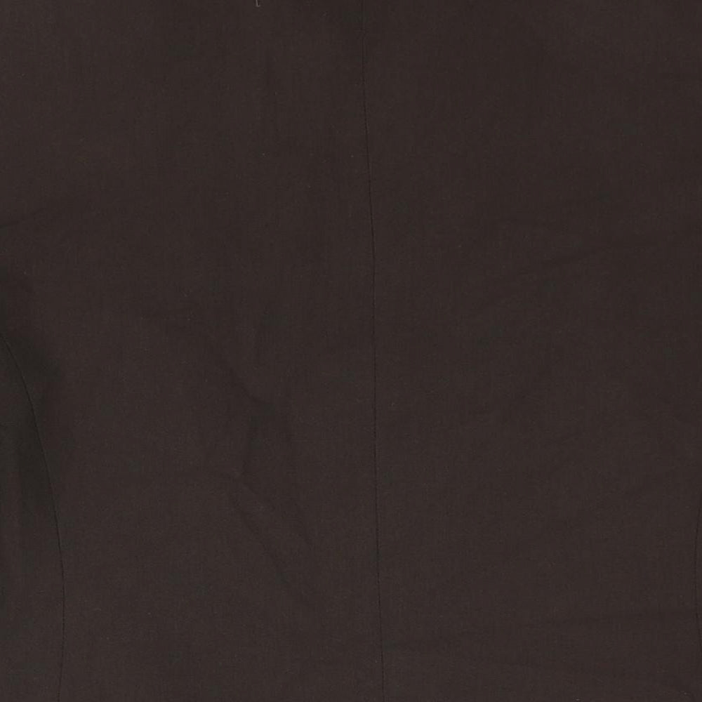 Marks and Spencer Womens Brown Jacket Size 10 Zip