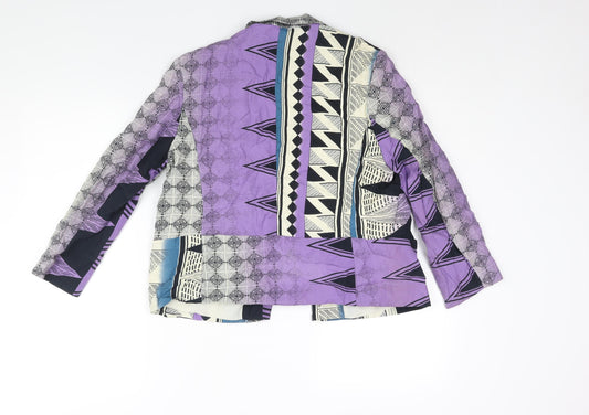 River Island Womens Multicoloured Geometric Kimono Jacket Size 12
