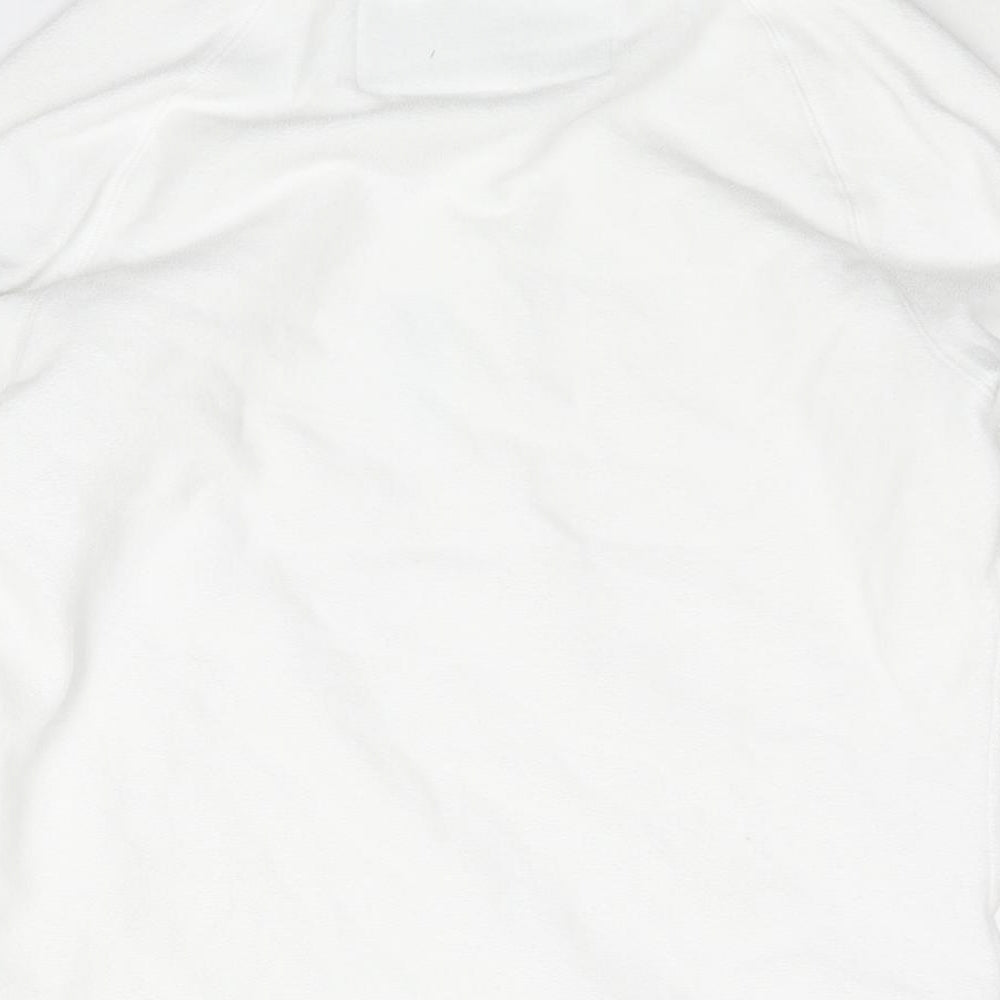 O'Neill Womens White Polyester Pullover Sweatshirt Size 8 Zip - Logo