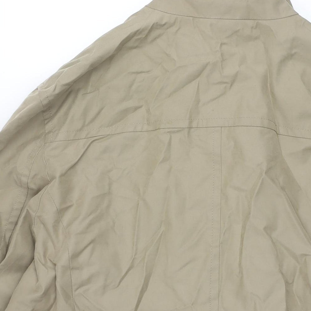 Marks and Spencer Mens Beige Jacket Size M Zip - Buckle Collar