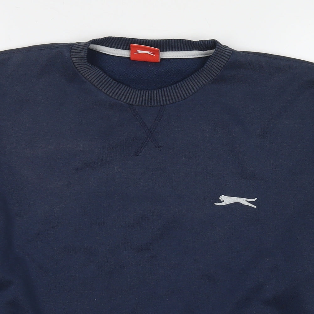 Slazenger Mens Blue Polyester Pullover Hoodie Size S