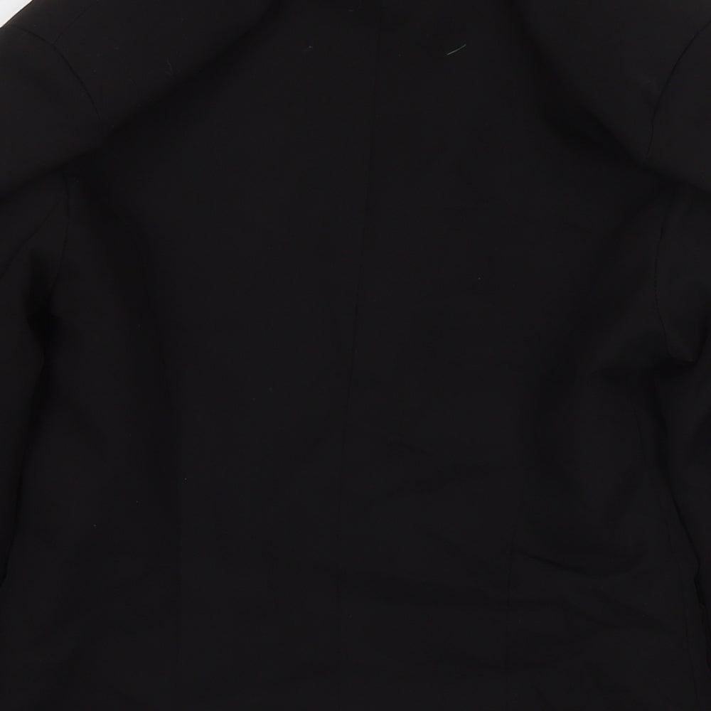 Brand and care label for I SAW IT FIRST women’s black jacket blazer, size UK 8, button