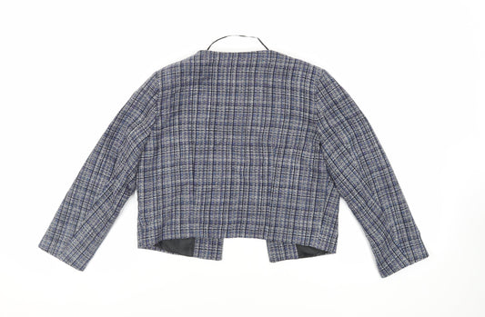 Oasis Womens Blue Jacket Size 10 - Open