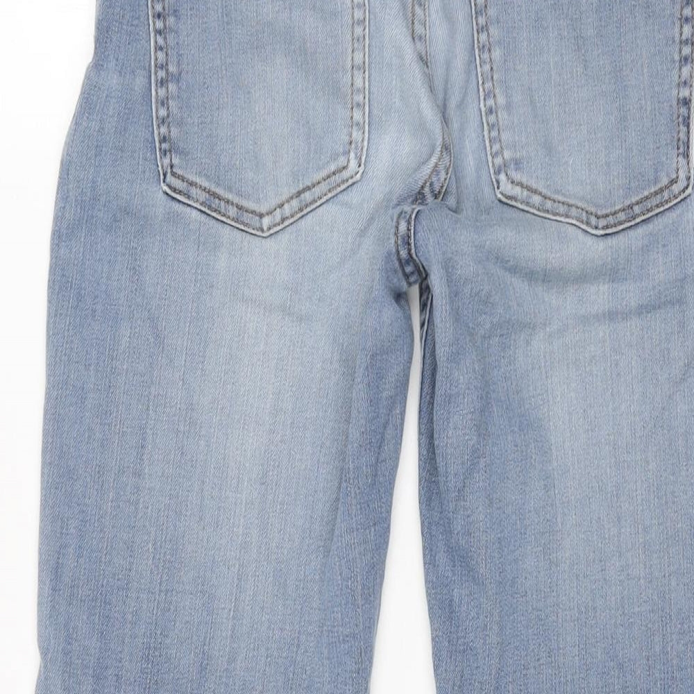 Crista Leonard Womens Blue Cotton Skinny Jeans Size 26 in L26 in Regular Zip