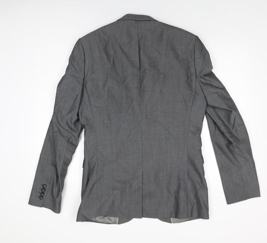 NEXT Mens Grey Wool Jacket Suit Jacket Size 40 Regular