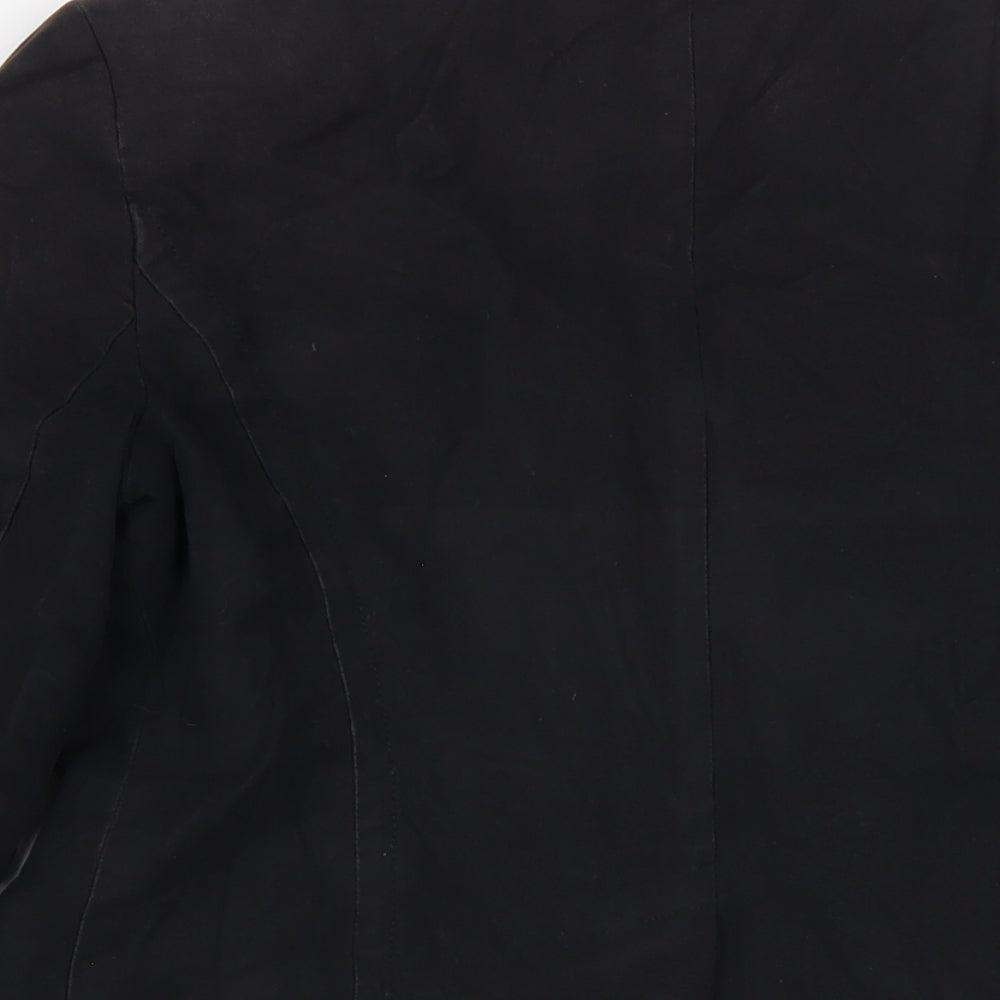Gap Womens Black Jacket Blazer Size 12 Button
