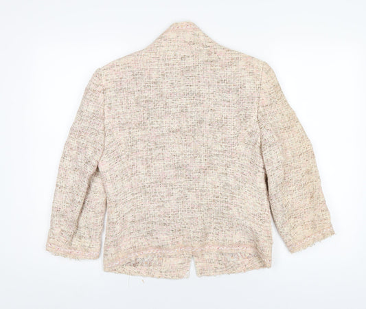 Marks and Spencer Womens Beige Jacket Size 12 Hook & Eye