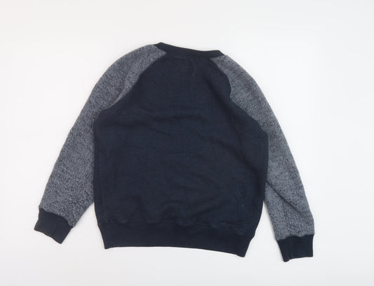 Jack Wills Womens Blue Cotton Pullover Sweatshirt Size 8 Pullover