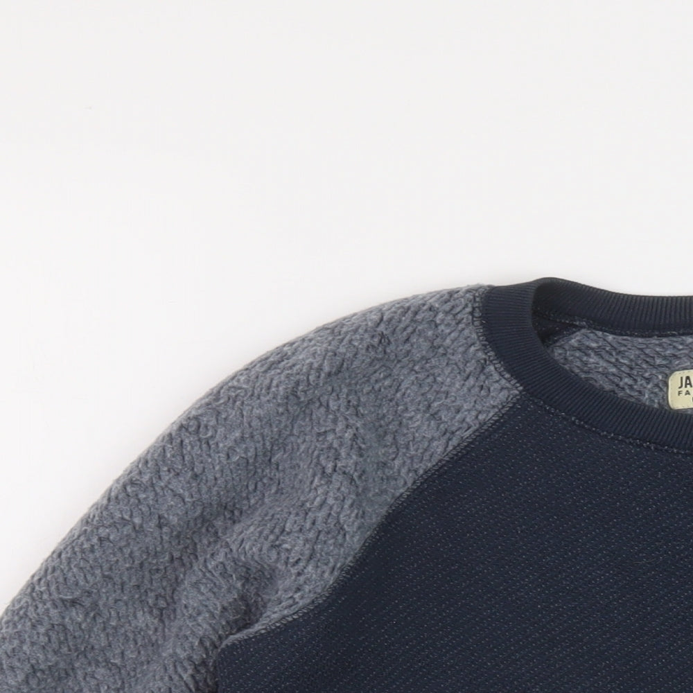 Jack Wills Womens Blue Cotton Pullover Sweatshirt Size 8 Pullover