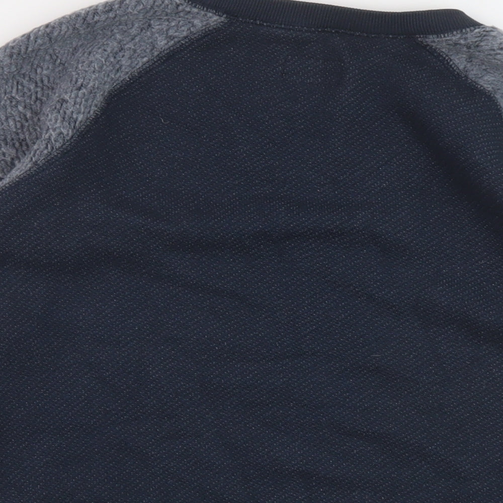 Jack Wills Womens Blue Cotton Pullover Sweatshirt Size 8 Pullover
