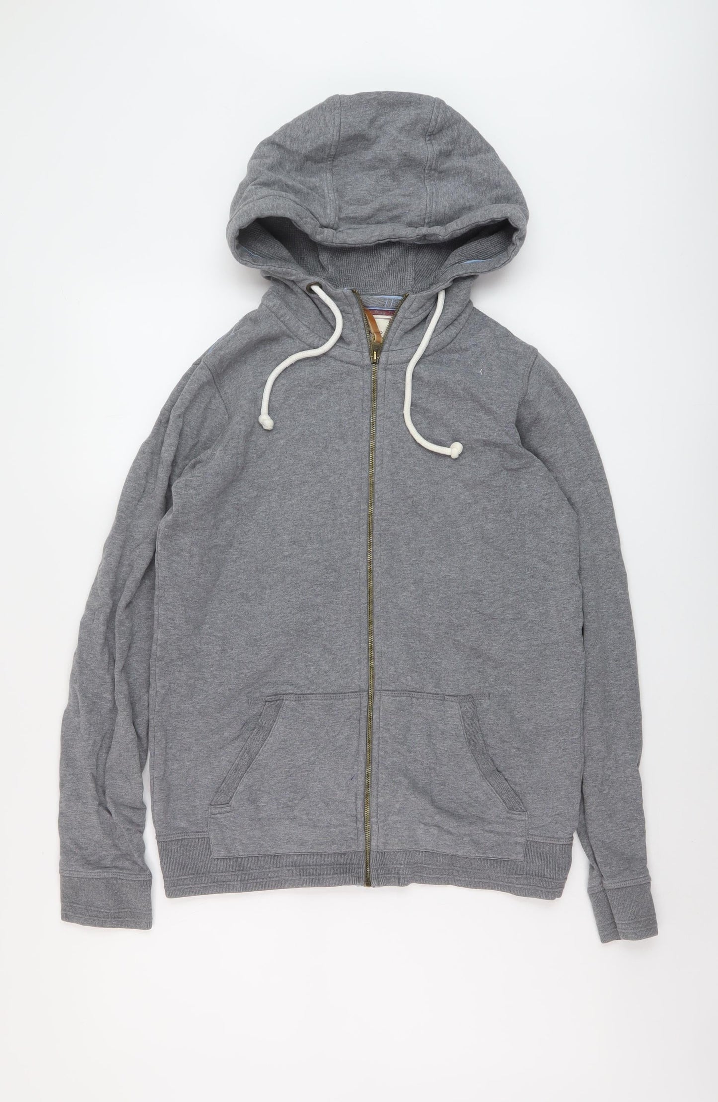 Fate Face Womens Grey Cotton Full Zip Hoodie Size 8 Zip