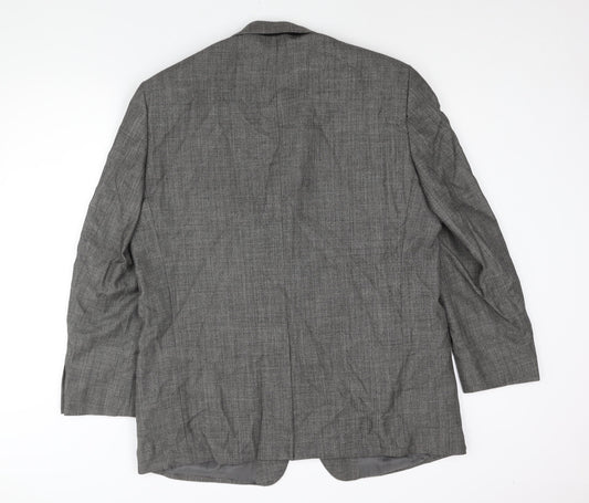 Marks and Spencer Mens Black Wool Jacket Suit Jacket Size 44 Regular