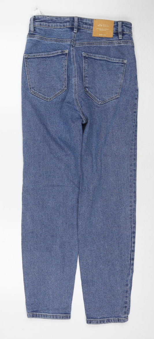 Stradivarius Womens Blue Cotton Skinny Jeans Size 10 L27 in Regular Zip
