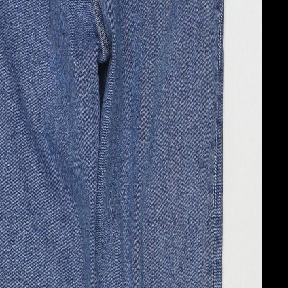 Stradivarius Womens Blue Cotton Skinny Jeans Size 10 L27 in Regular Zip