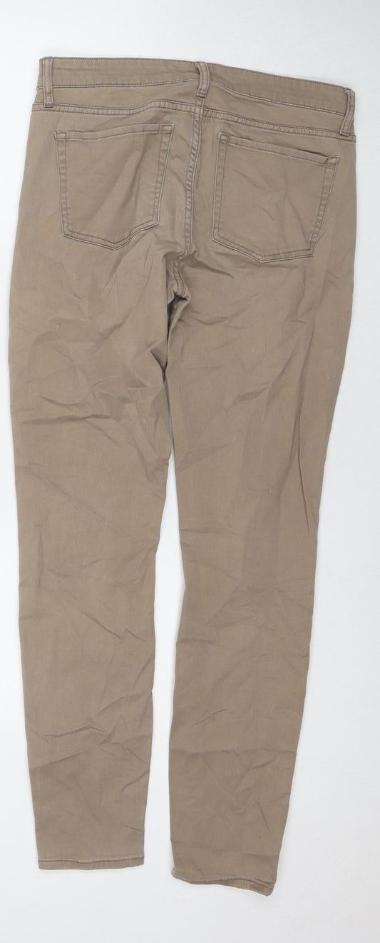 Gap Womens Brown Cotton Skinny Jeans Size 8 L30 in Slim Zip