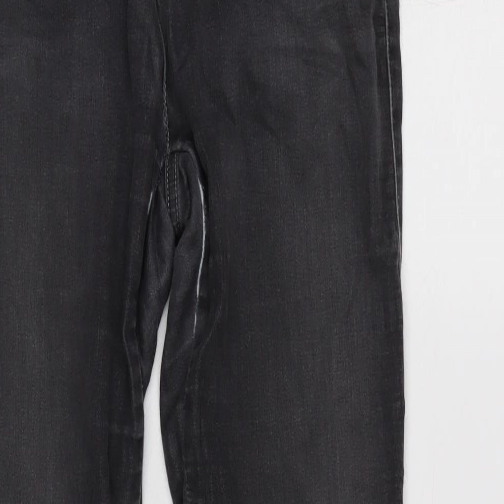 ARMANI Womens Grey Cotton Blend Tapered Jeans Size 29 in L31 in Regular Zip