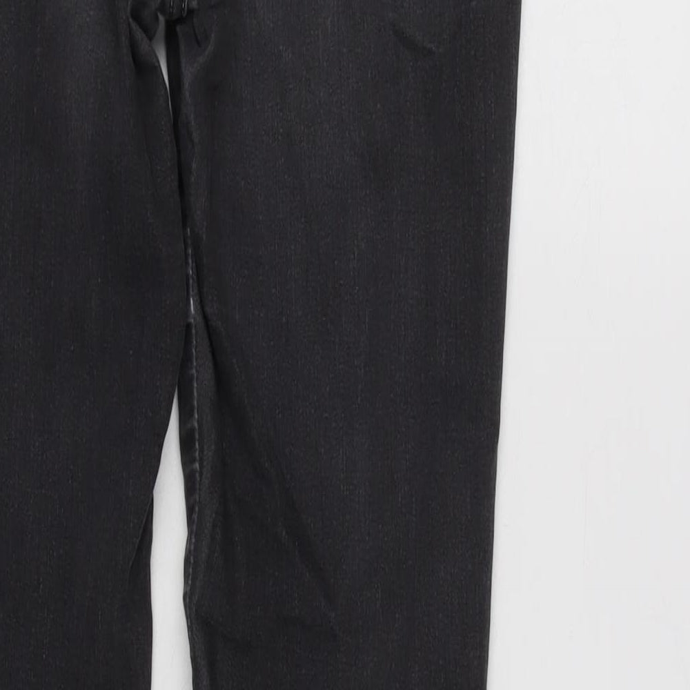 ARMANI Womens Grey Cotton Blend Tapered Jeans Size 29 in L31 in Regular Zip