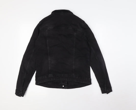 TEX Womens Black Jacket Size M Button