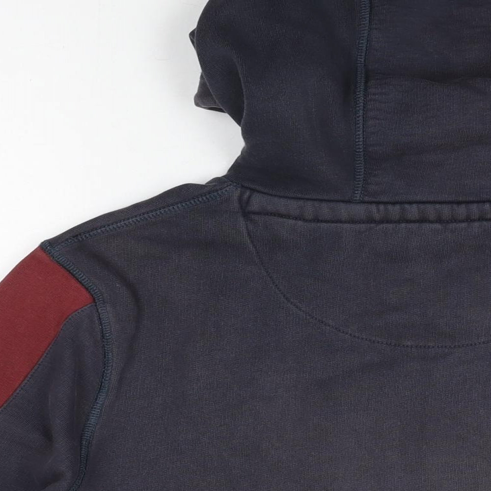 Jack Wills Mens Black Cotton Pullover Hoodie Size S