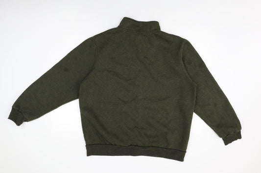 Slazenger Mens Green Cotton Full Zip Sweatshirt Size 2XL