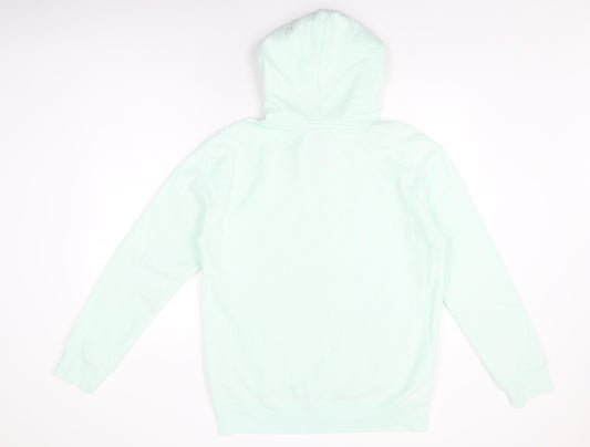 Hollister Womens Green Cotton Pullover Hoodie Size M Pullover