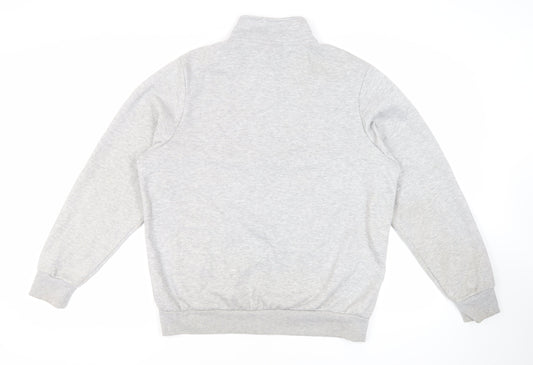 Slazenger Mens Grey Polyester Full Zip Sweatshirt Size L - Pockets