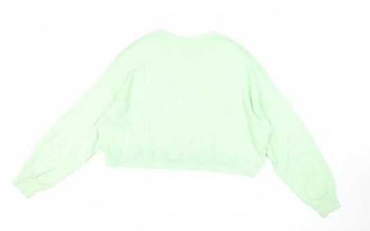 Hollister Womens Green Cotton Pullover Sweatshirt Size S Pullover