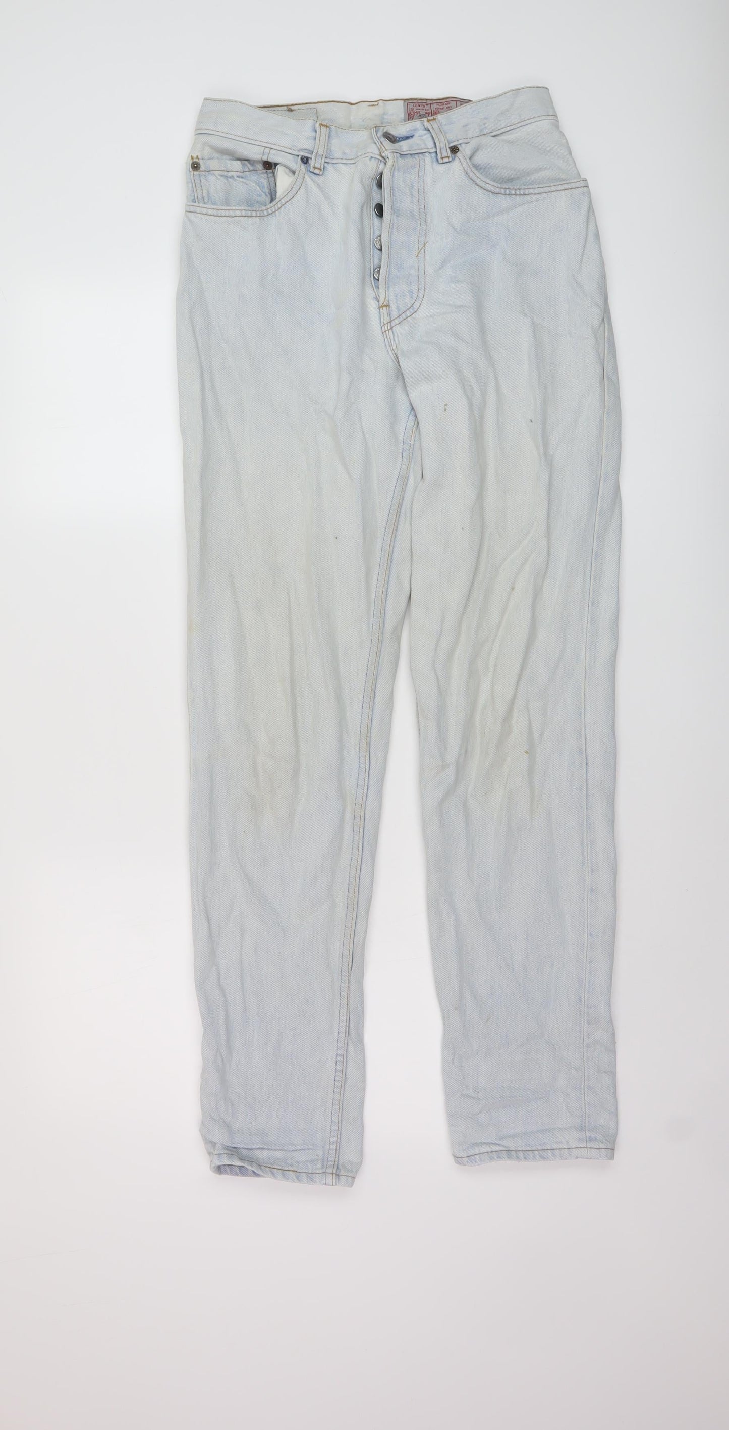 Levi's Womens Blue Cotton Mom Jeans Size 28 in L32 in Regular Button