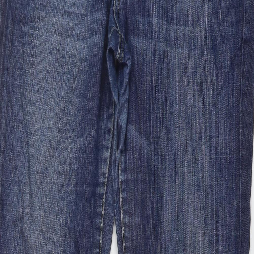 Rag Freak Womens Blue Cotton Bootcut Jeans Size 10 L30 in Regular Button