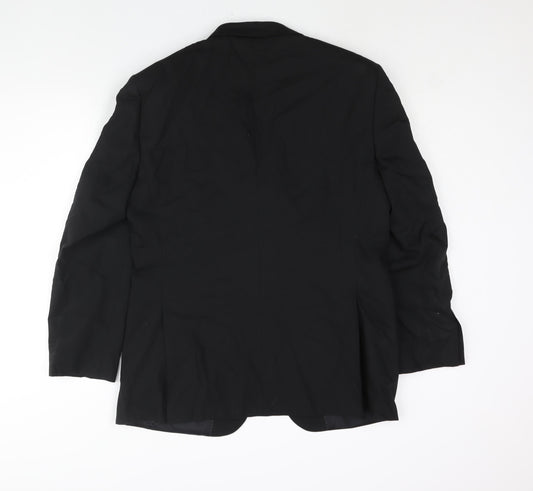 NEXT Mens Black Wool Jacket Suit Jacket Size 40 Regular