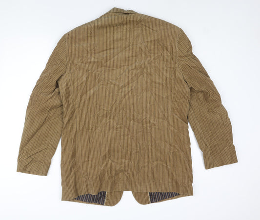 Douglas Mens Brown Cotton Jacket Blazer Size 44 Regular
