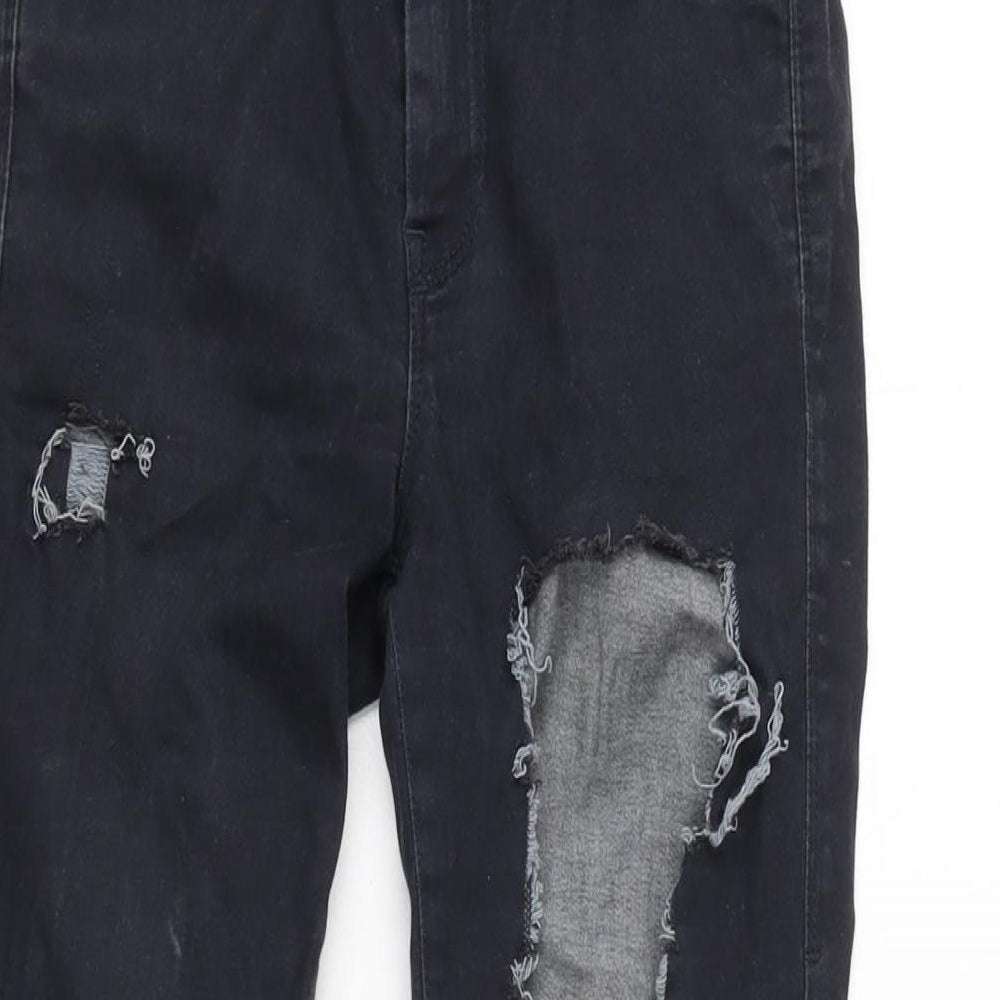 Diesal Womens Blue Cotton Blend Tapered Jeans Size 24 in L27 in Regular Zip